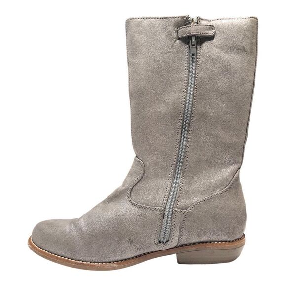 Hanna Anderson Karinne mid-calf zip up boots silver size 5 - new without tags - Picture 3 of 10